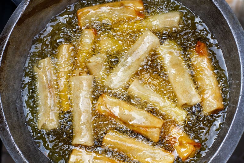 Freshly fried snacks