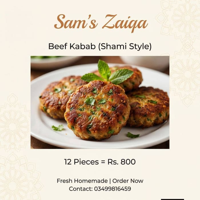 Beef Kabab Shami Style