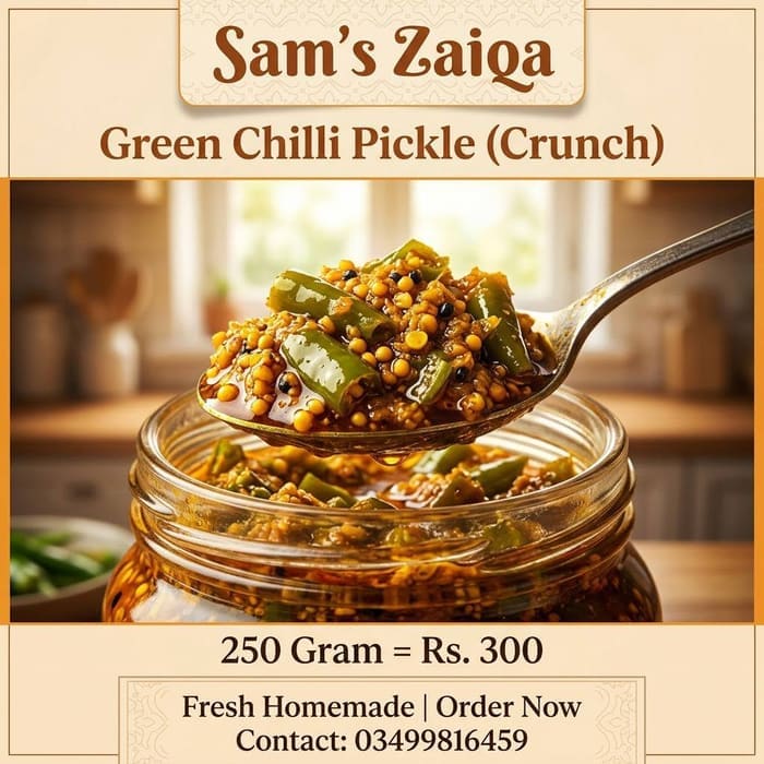 Green Chilli Pickle Crunch