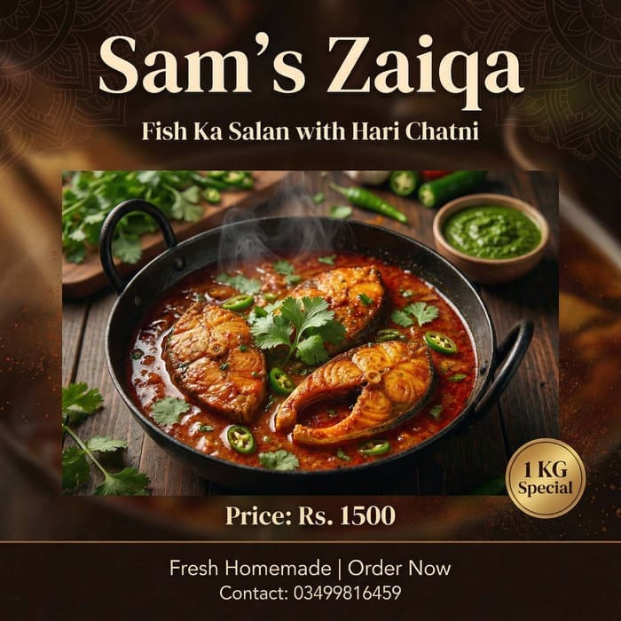 Fish Ka Salan with Hari Chatni